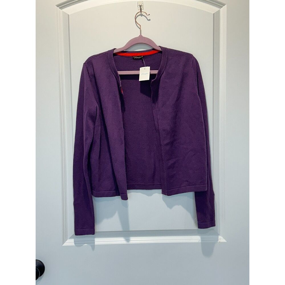 NWT J. McLaughlin Open Front Purple Cardigan Size XS